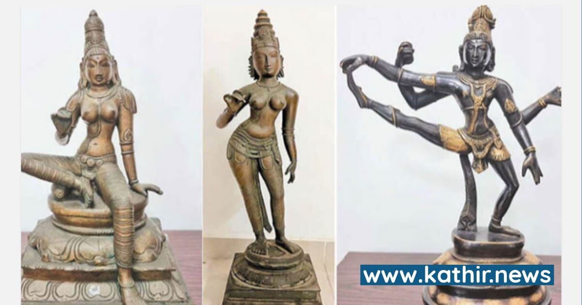 மத்திய அரசு மீட்ட 10 சுவாமி சிலைகள் இன்று கும்பகோணம் வருகின்றன - சில தினங்களில் உரிய கோவில்களில் ஒப்படைக்கப்படவுள்ளன