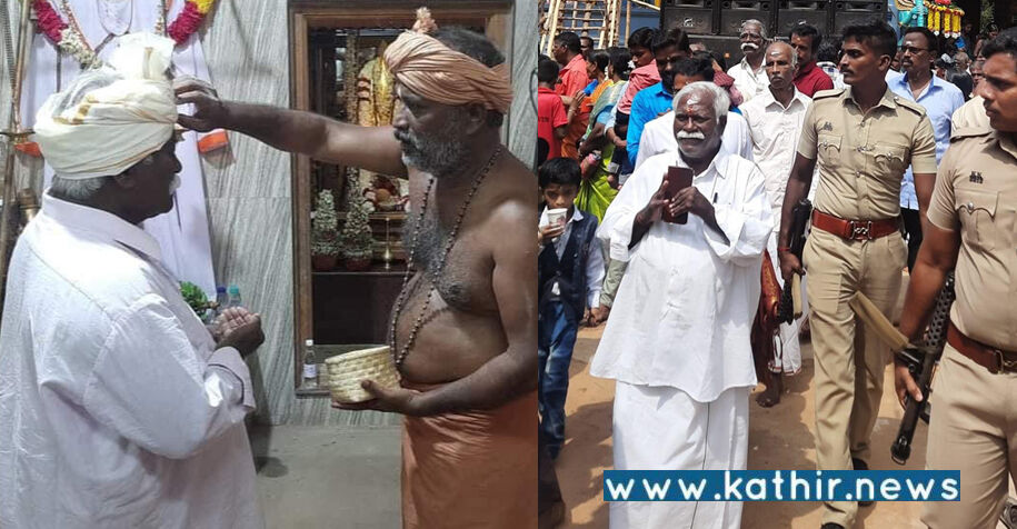 இந்து மத நம்பிக்கை இல்லாத தி.மு.க'வினர் கோயில் விழாக்களில் தலைமையேற்கக்கூடாது - பா.ஜ.க. எம்.எல்.ஏ காந்தி!