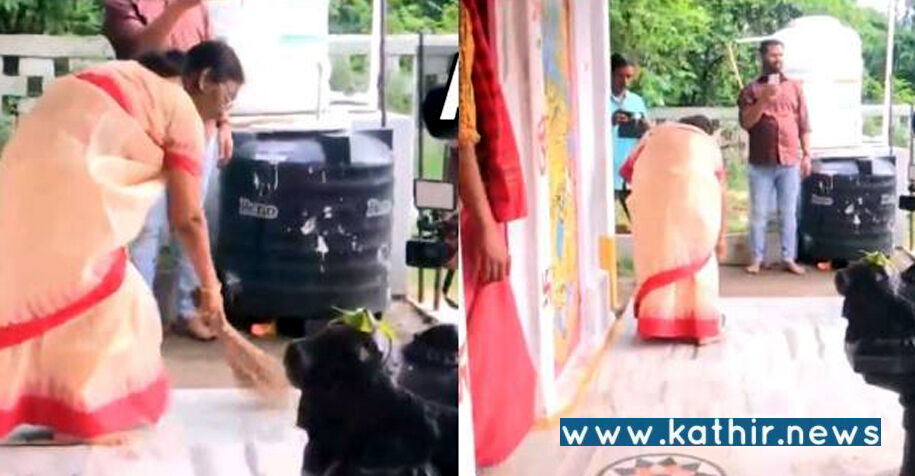 சிவன் கோயிலை சுத்தம் செய்து பக்தியுடன் வழிபாடு நடத்திய குடியரசுத்தலைவர் வேட்பாளர் திரௌபதி முர்மு!