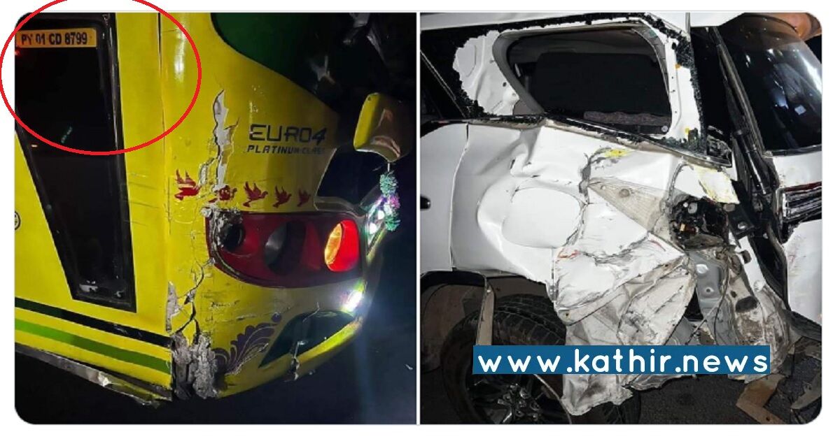 பா.ஜ.க நிர்வாகி சூர்யா சிவா கார் மீது மோதியது பர்மிட் இல்லாத பஸ்ஸா?