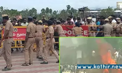 பள்ளி மாணவிக்கு நீதி கேட்டு போராடியவர்களை கட்டுப்படுத்த துப்பாக்கிச்சூடு - உச்சகட்ட பரபரப்பில் கள்ளக்குறிச்சி!