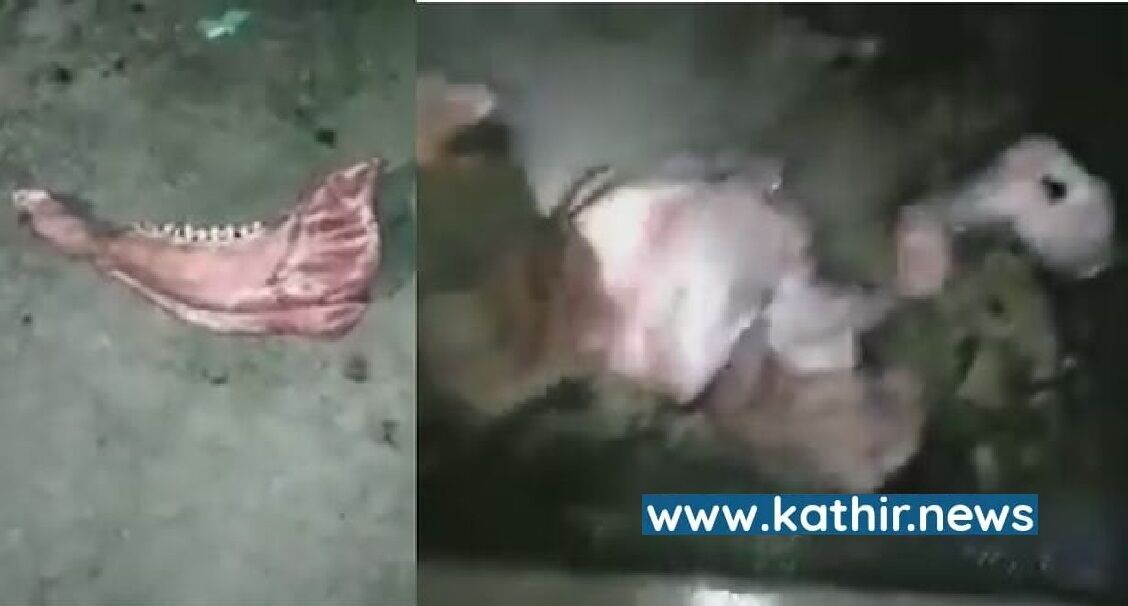 இந்துக்களின் வீட்டில் வீசப்பட்ட மாட்டிறைச்சி - வைரலாகி வரும் நேரடி வீடியோ!