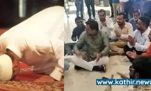 நீங்க தொழுகை நடத்துங்க, நாங்க ஹனுமான் சாலிசா பாடுறோம் - மத்திய பிரதேச வணிக வளாகத்தில் நடந்த போராட்டம்