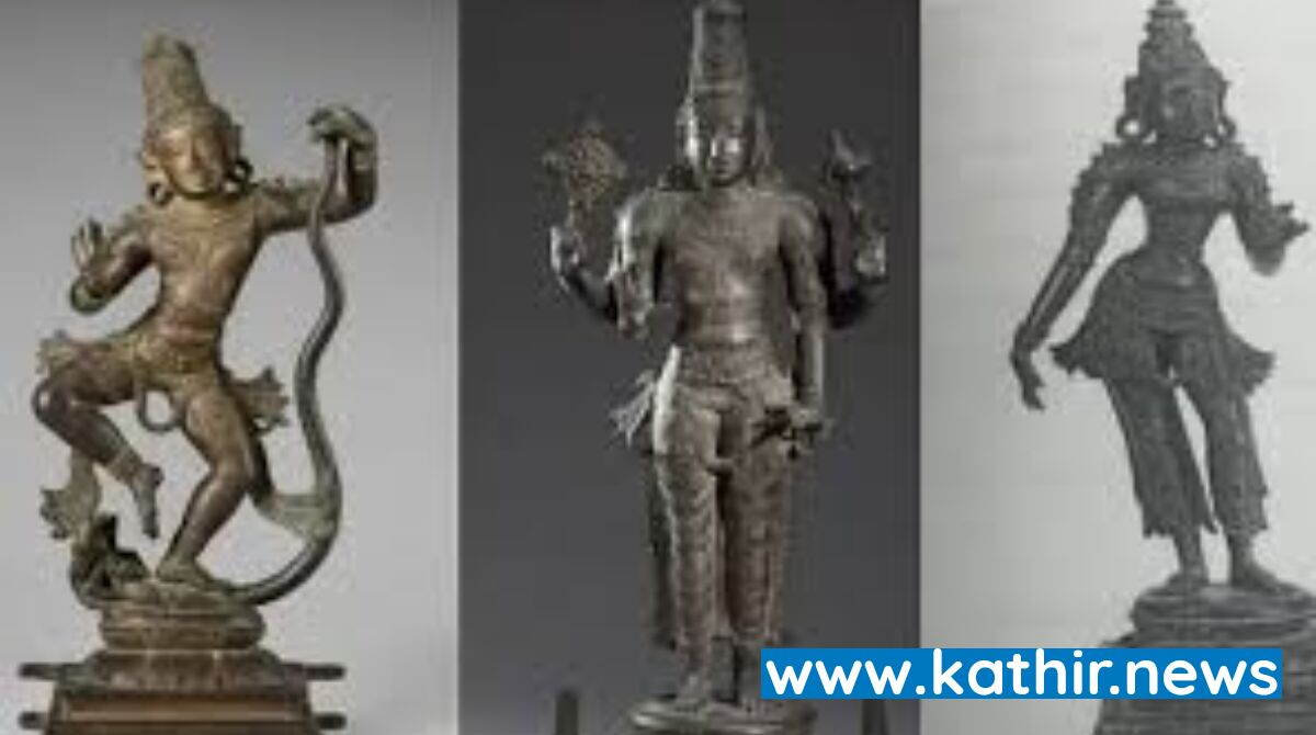 60 ஆண்டுகளுக்கு முன்பு சௌந்தரராஜ பெருமாள் கோவிலில் திருடப்பட்ட மூன்று சிலைகள் அமெரிக்காவில் கண்டுபிடிப்பு