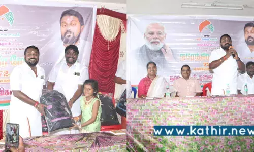 172 பள்ளி மாணவர்களுக்கு நலத்திட்ட உதவிகள் - பிரதமர் பிறந்த நாளை எளியோருக்கு உதவிகள் செய்து கொண்டாடும் SG.சூர்யா!