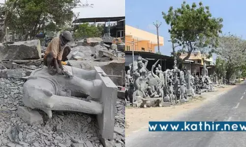 சிற்பத் தொழிலாளர்களுக்கு தொழிற்பேட்டை வரவுள்ள இடத்தில் தி.மு.க. தலைமை அலுவலகம் வருகிறதா?