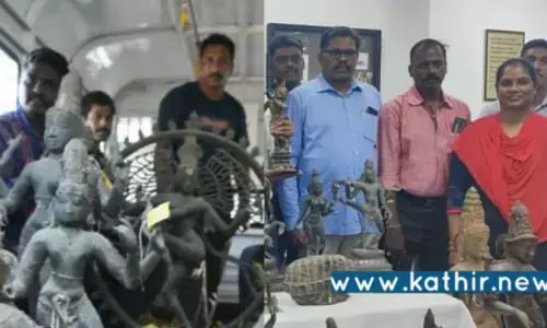 வீட்டில் பதுக்கி வைத்திருந்த பழங்கால சிலைகள் மீட்பு: போலீசார் தீவிர விசாரணை!