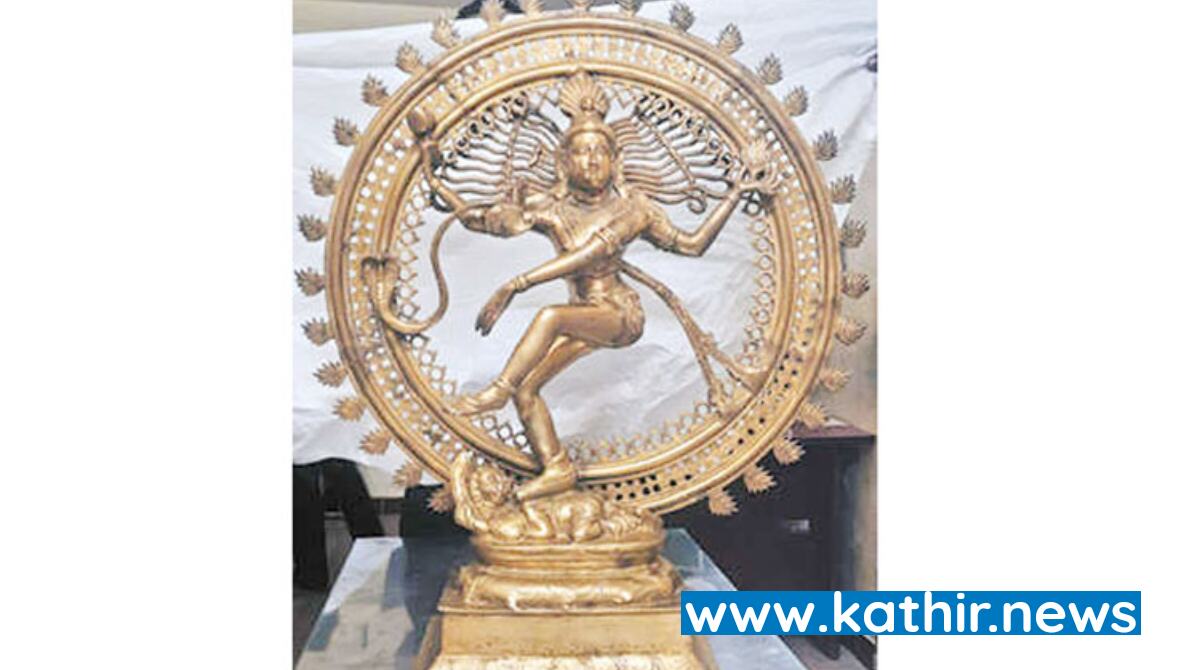 திருட்டு கும்பலிடமிருந்து மூன்று அடி உயர நடராஜர் உலோக சிலை மீட்பு சிலை - கடத்தல் தடுப்பு பிரிவு போலீசார் நடவடிக்கை