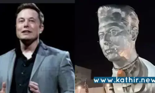 4.90 கோடியில் எலான் மஸ்க் அலுமினிய உருவ சிலை: அமைத்த கனடா ரசிகர்கள்!