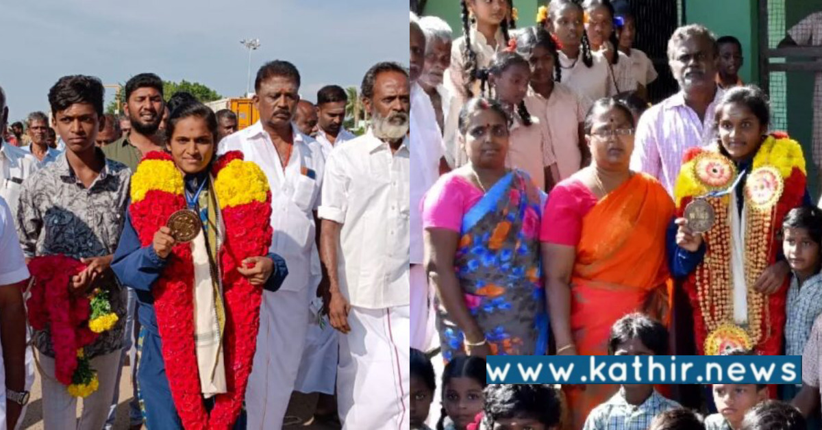 குத்துச்சண்டை போட்டியில் தங்கம் பதக்கம் வென்ற தமிழக மாணவி!
