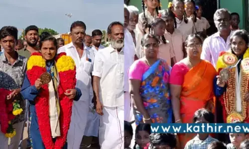 குத்துச்சண்டை போட்டியில் தங்கம் பதக்கம் வென்ற தமிழக மாணவி!