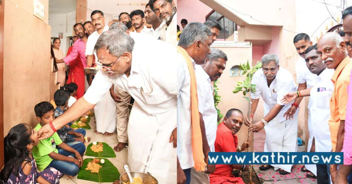 புதுச்சேரி: ஆதரவற்ற குழந்தைகளுடன் கோலாகலமாக பிறந்த நாளை கொண்டாடிய சபாநாயகர்