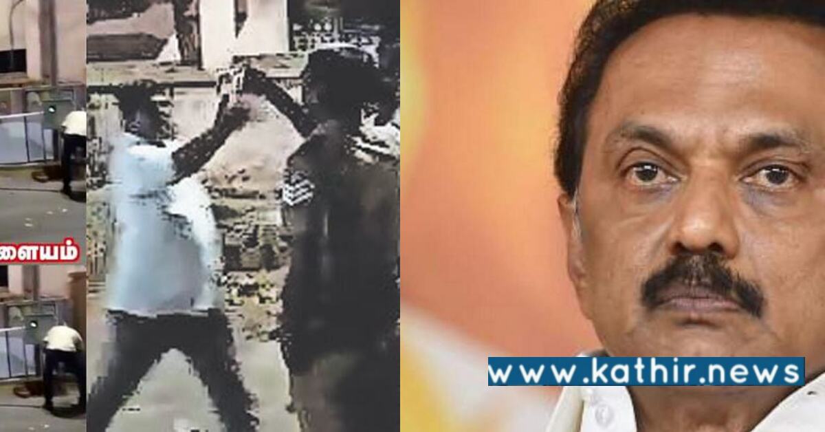 'நீ போலீஸ்'னா நான் ஆளுங்கட்சி' - போலீஸ்காரரை வெளுத்த தி.மு.க பேரூராட்சி தலைவர்!