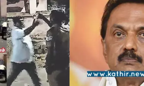 நீ போலீஸ்னா நான் ஆளுங்கட்சி - போலீஸ்காரரை வெளுத்த தி.மு.க பேரூராட்சி தலைவர்!