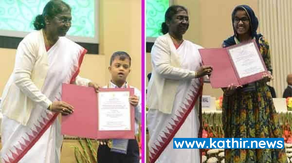 தமிழகத்தைச் சேர்ந்த மூன்று பேர் உட்பட 52 மாற்றுத்திறனாளிகளுக்கு விருது  - ஜனாதிபதி திரவுபதி முர்மு வழங்கினார்