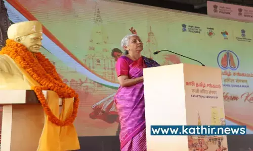 பாரதத்தாயின் நாவில் இருக்கும் தமிழ் மொழி - காசியில் மத்திய நிதியமைச்சர் நிர்மலா சீதாராமன் பெருமிதம்!