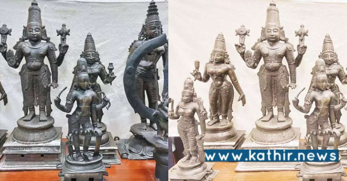 5 கோடி மதிப்பிலான பெருமாள் கோவில் சிலை -  சென்னையில் பறிமுதல்!