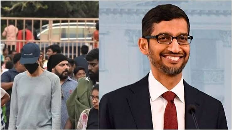 தலையில் தொப்பி முக கவசத்துடன் அடையாளம் தெரியாமல் மாமல்லபுரம் வீதிகளில் சுற்றிய கூகுள் சி.இ.ஓ சுந்தர் பிச்சை