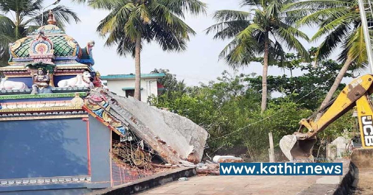 கோவிலை இடித்து நிலத்தை ஆக்கிரமிக்க குண்டர்களை அனுப்பிய வி.சி.க பிரமுகர்!