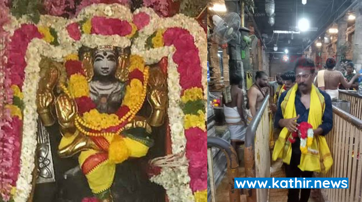 ஆலங்குடி குரு பகவான் கோவிலில் நடிகர் சமுத்திரகனி சாமி தரிசனம்