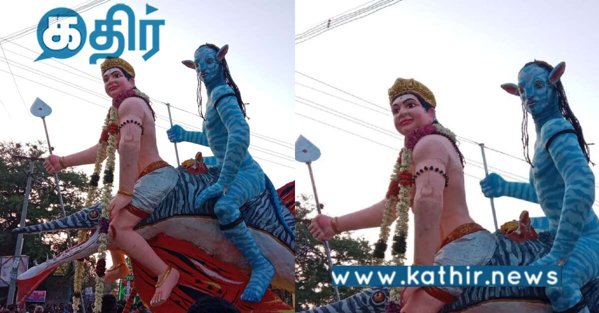 புதுச்சேரி: அவதார் முருகனின் சிலையை வடித்த இளைஞர்கள்... வியப்பில் மக்கள்!