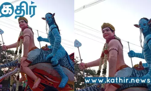 புதுச்சேரி: அவதார் முருகனின் சிலையை வடித்த இளைஞர்கள்... வியப்பில் மக்கள்!