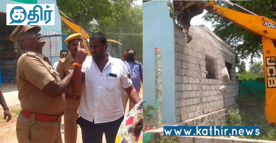 காழ்ப்புணர்ச்சியால் பா.ஜ.க. நிர்வாகியின் வீட்டை இடித்த மாரண்டஅள்ளி தி.மு.க. பேரூராட்சி தலைவர்!