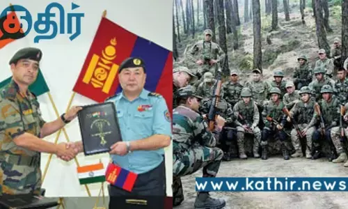 இந்திய - மங்கோலிய கூட்டு ராணுவப் பயிற்சி.. புதிய உத்வேகத்துடன் இந்திய ராணுவம்..
