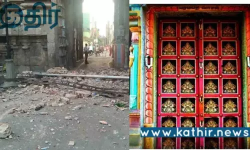 ஸ்ரீரங்கம் கிழக்கு கோபுரம் சுவர் இடிந்த சம்பவம்.. அஜாக்கிரதையாக இருந்த அறநிலையத்துறை..