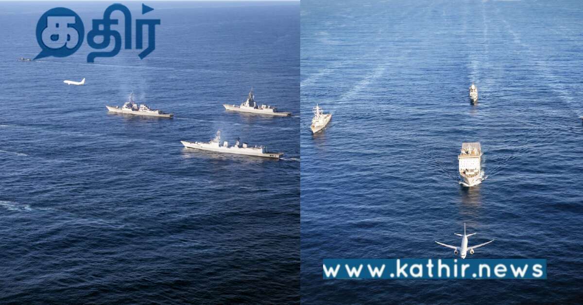 மலபார் கூட்டுப் பயிற்சி.. மேக் இன் இந்தியாவினால் தயாரிக்கப்பட்ட INS பங்கேற்பு..