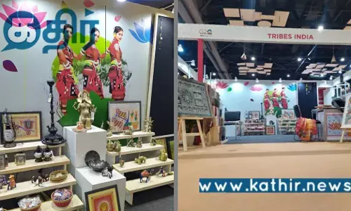 G20 உச்சி மாநாடு.. பாரத் மண்டபத்தில் கலைக்கட்டும் பழங்குடியினரின் கைவண்ணம்..