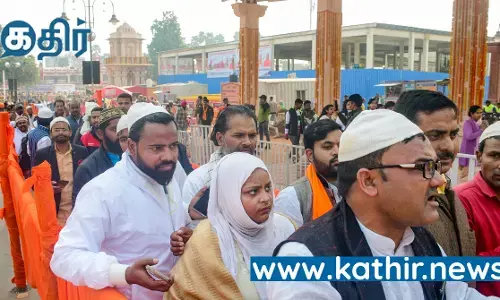 அயோத்தி ராமர் கோவிலுக்கு பாதயாத்திரையில் வந்த 350 இஸ்லாமியர்! ராமர் நம் மூதாதையர்!