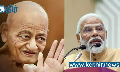 வளமான வாழ்க்கைக்கு புனித துறவி வித்யாசாகர் கொள்கைகள் மூலம் மோடியின் கவரும் கருத்துக்கள்!