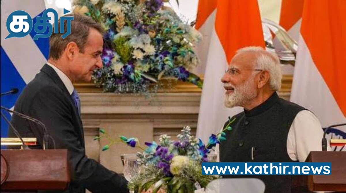 கிரேக்க பிரதமர் - மோடி பேச்சுவார்த்தை : கிரீஸ் இந்தியா வர்த்தகத்தை இரட்டிப்பாக்க தீர்மானம்!