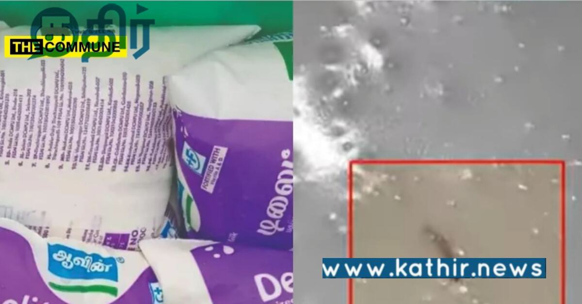 தூத்துக்குடியில் ஆவின் டெலைட் பாலில் புழுக்கள்.. அதிர்ச்சியில் மக்கள்..