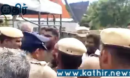 நீதிமன்ற உத்தரவை மீறி மயானக் கட்டுமான பகுதிக்குள் சமூக விரோத அமைப்புகளை சேர்ந்தவர்கள் அத்துமீறில்..தடுத்து நிறுத்தி திருப்பி அனுப்பிய கிராம மக்கள்!