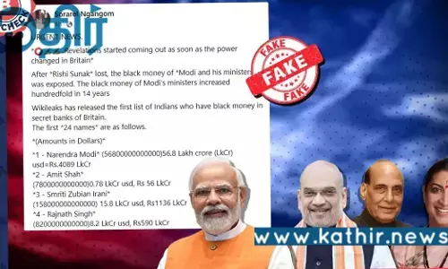 சுவிஸ் வங்கியில் பா.ஜ.க தலைவர்களின் கருப்பு பணமா? பரவும் தகவலின் உண்மை என்ன?