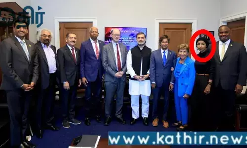 ராகுல் காந்தியை சந்தித்த இந்திய எதிர்ப்பு அமெரிக்க காங்கிரஸ் பெண்! யார் அந்த இல்ஹான் உமர்?