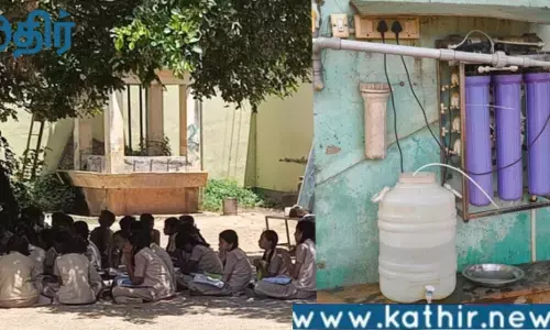 திராவிடக் கல்வி மாதிரி:முதலியார்பட்டி மரத்தடியில் அடிப்படை வசதி இல்லாமல் படிக்கும் அரசு பள்ளி மாணவர்கள்!