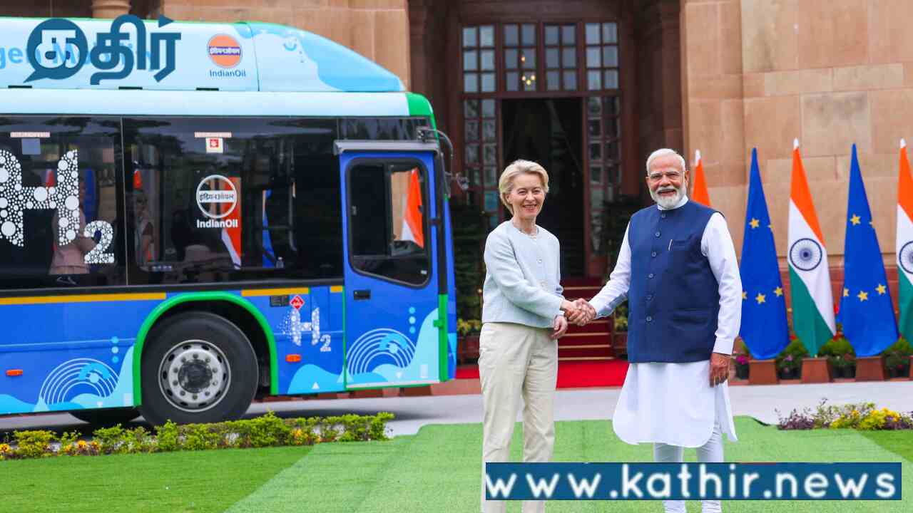 2025 இறுதிக்குள் இந்தியா-ஐரோப்பியா இடையே தடையற்ற வர்த்தக ஒப்பந்தம்:ஐரோப்பிய ஆணையம் தலைவர் பிரதமர் மோடி சந்திப்பு!