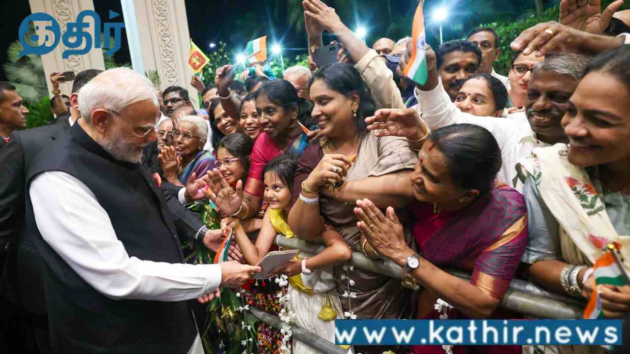 பிரதமர் மோடியை உற்சாகமாக வரைவேற்ற இலங்கை:உயரிய விருது முதல் கிரிக்கெட் அணி சந்திப்பு வரை!