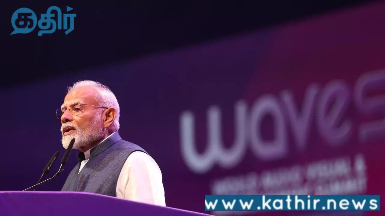 மனிதர்களை வளப்படுத்த கலைகளுக்கு முக்கியத்துவம் கொடுக்க வேண்டும்:WAVES நிகழ்ச்சியில் பிரதமர் மோடி!