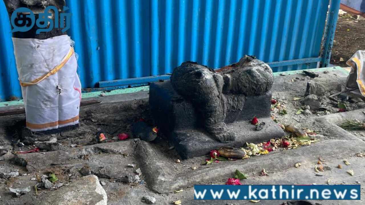 கோவை சின்னியம்பாளையம்   பிளேக் மாரியம்மன் கோவில் அம்மன் சிலை உடைப்பு:சமூகப் பதற்றம் ஏற்படுத்துவதே நோக்கமா?