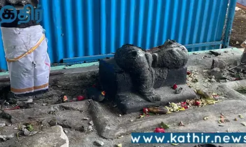 கோவை சின்னியம்பாளையம்   பிளேக் மாரியம்மன் கோவில் அம்மன் சிலை உடைப்பு:சமூகப் பதற்றம் ஏற்படுத்துவதே நோக்கமா?