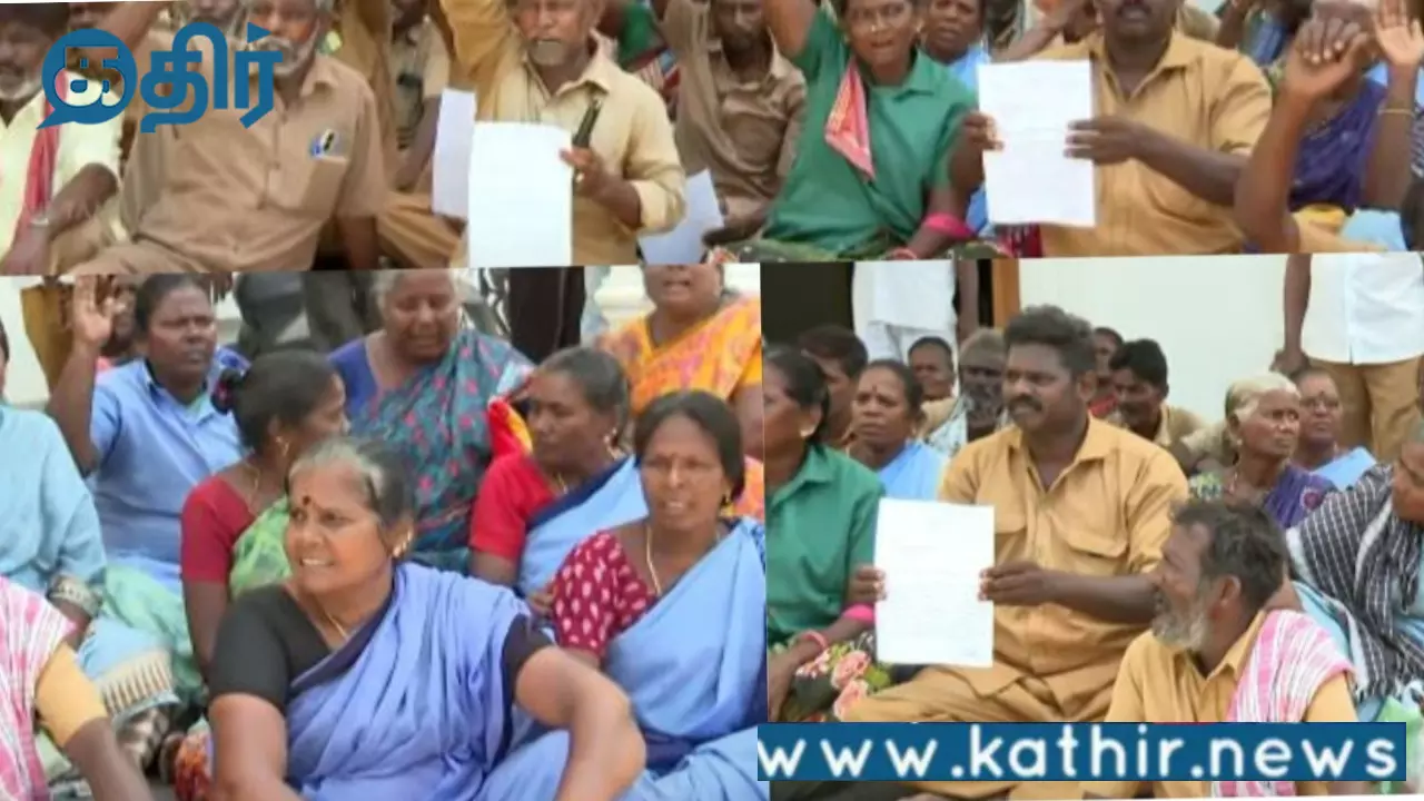 20 வருட சேவை,சலுகைகள் இல்லை:உள்ளிருப்புப் போராட்டத்தில் இறங்கிய விழுப்புரம் துப்புரவுப் பணியாளர்கள்!