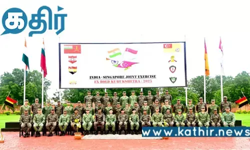 இந்தியா - சிங்கப்பூர் இடையே கூட்டு ராணு பயிற்சி: ஜோத்பூரில் தொடக்கம்!