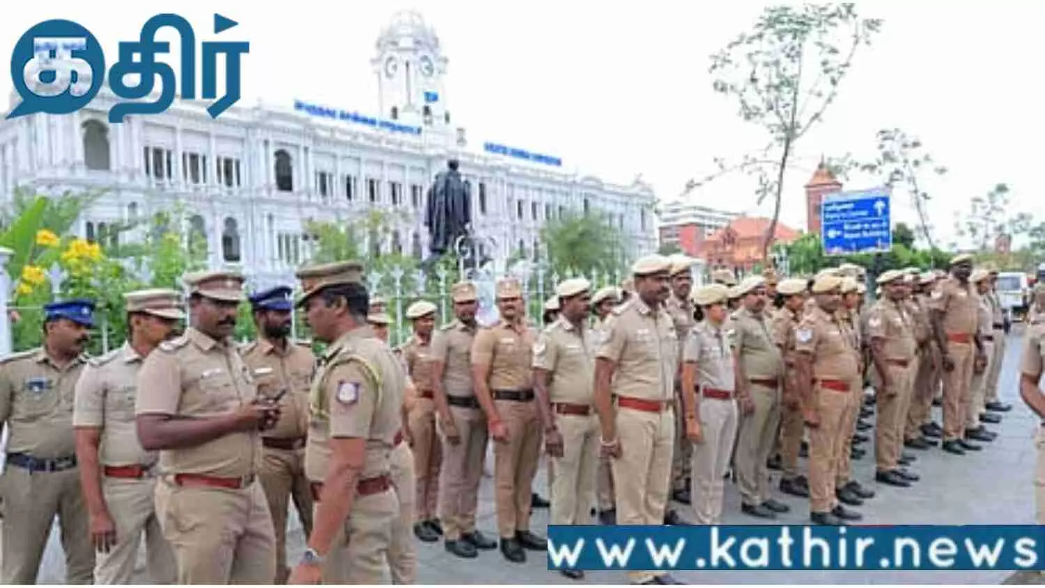 நூறாவது நாளாக தொடரும் போராட்டம்!! சென்னை ரிப்பன் மாளிகை முன்பு குவிந்த போலீசார்!!